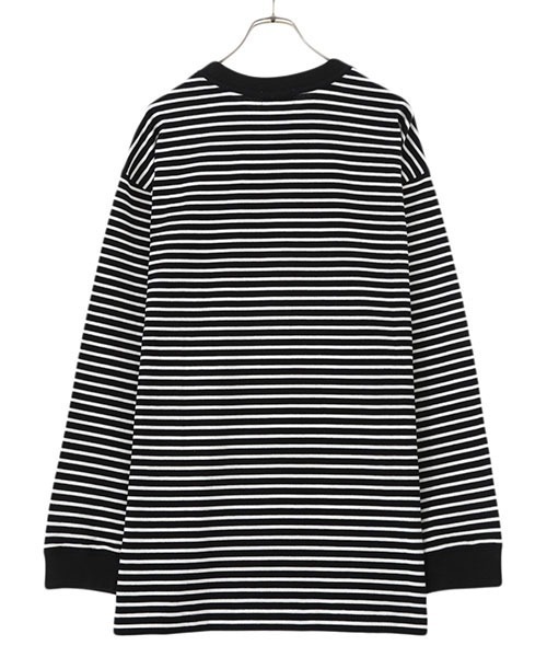 BALLAST ARK（バラストアーク）の「BALLAST ARK / バラストアーク：BIG SIZE BORDER L/S TEE：BA05-T004[AST]（Tシャツ/カットソー・メンズ・ブラック系その他・FREE）」の17枚目の写真