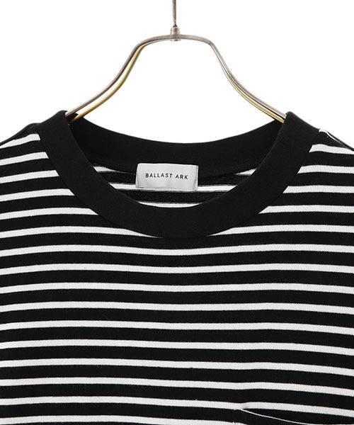 BALLAST ARK（バラストアーク）の「BALLAST ARK / バラストアーク：BIG SIZE BORDER L/S TEE：BA05-T004[AST]（Tシャツ/カットソー・メンズ・ブラック系その他・FREE）」の16枚目の写真