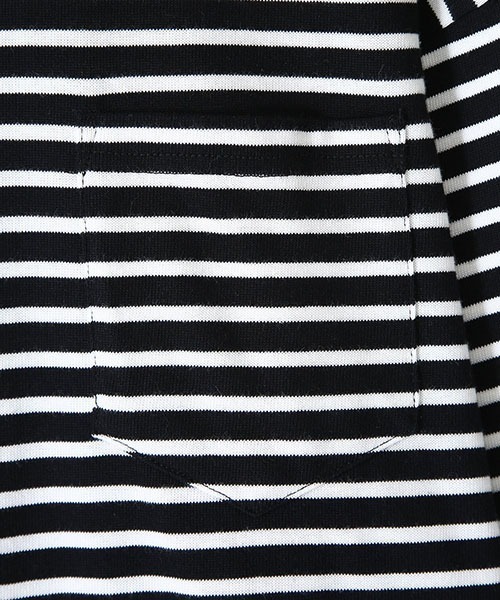 BALLAST ARK（バラストアーク）の「BALLAST ARK / バラストアーク：BIG SIZE BORDER L/S TEE：BA05-T004[AST]（Tシャツ/カットソー・メンズ・ブラック系その他・FREE）」の15枚目の写真