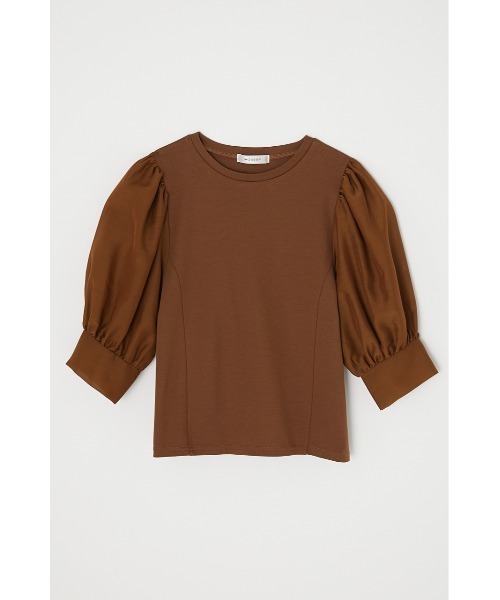 MOUSSY（マウジー）の「DOKING CUT トップス（Tシャツ/カットソー・レディース・オフホワイト/ブラウン/ブラック・FREE）」の7枚目の写真