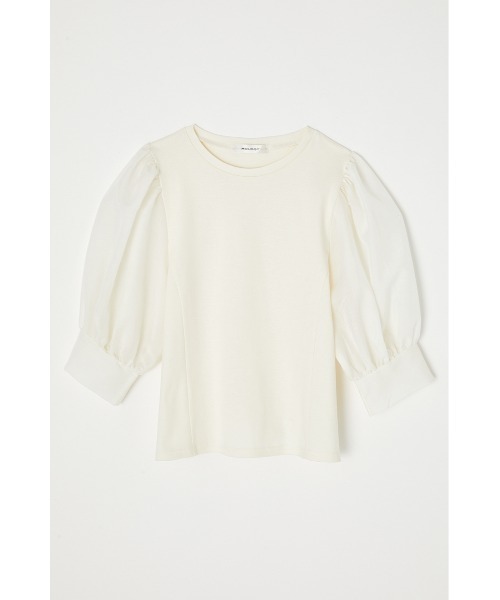 MOUSSY（マウジー）の「DOKING CUT トップス（Tシャツ/カットソー・レディース・オフホワイト/ブラウン/ブラック・FREE）」の8枚目の写真