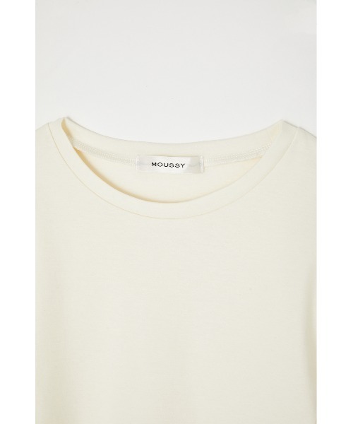 MOUSSY（マウジー）の「DOKING CUT トップス（Tシャツ/カットソー・レディース・オフホワイト/ブラウン/ブラック・FREE）」の10枚目の写真