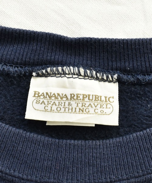 Banana Republic（バナナリパブリック）の「【ヴィンテージ古着】90s BANANA REPUBLIC バナナリパブリック USA製 クルーネックスウェット（スウェット・メンズ・ネイビー・LARGE）」の3枚目の写真