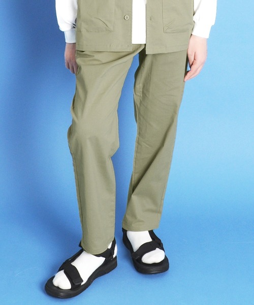 GLAZOS（グラソス）の「オックスストレッチ・イージーパンツ【セットアップ対応】（その他パンツ・キッズ・ブラック/カーキ・150cm/160cm/140cm/170cm/130cm）」の2枚目の写真