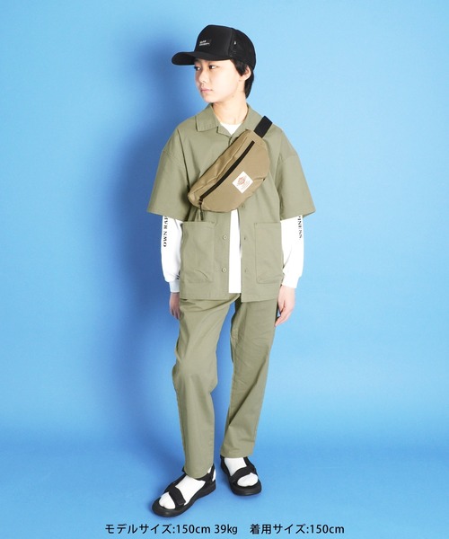 GLAZOS（グラソス）の「オックスストレッチ・イージーパンツ【セットアップ対応】（その他パンツ・キッズ・ブラック/カーキ・150cm/160cm/140cm/170cm/130cm）」の4枚目の写真