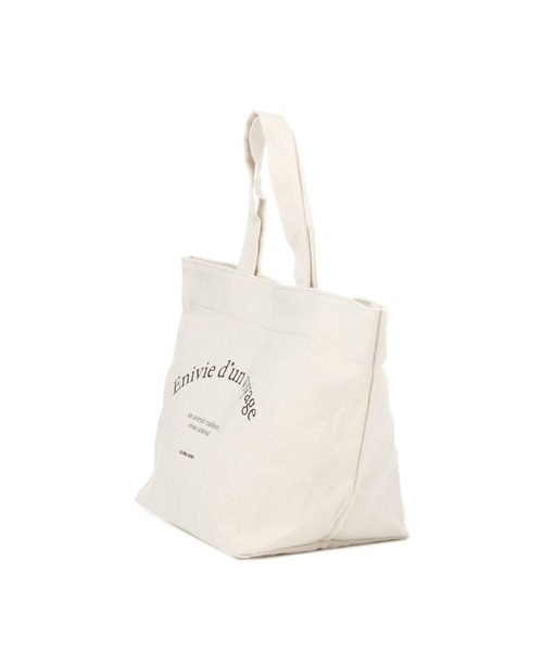 GLOBAL WORK(グローバルワーク)の「シンプルロゴトート/266900(クラッチバッグ・レディース・ブラック/ダークブラウン/ベージュ/オフホワイト・FREE)」の5枚目の写真