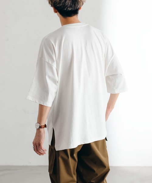 epnok(エプノック)の「センターシームTシャツ(Tシャツ/カットソー・メンズ・ブラック/オフホワイト・SMALL/MEDIUM/LARGE)」の14枚目の写真