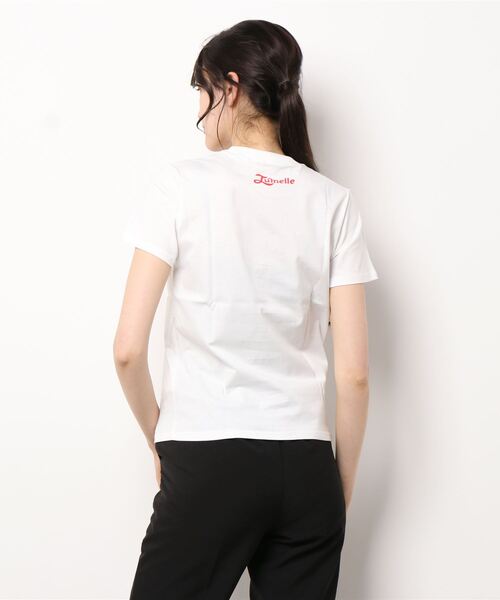 JUMELLE（ジュメロ）の「タイポグラフィーTシャツ（Tシャツ/カットソー・レディース・ブラック/レッド・FREE）」の3枚目の写真