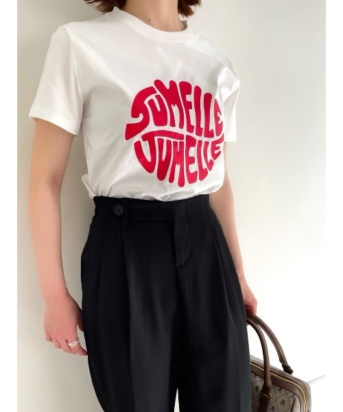 JUMELLE（ジュメロ）の「タイポグラフィーTシャツ（Tシャツ/カットソー・レディース・ブラック/レッド・FREE）」の17枚目の写真