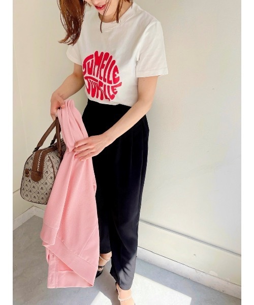 JUMELLE（ジュメロ）の「タイポグラフィーTシャツ（Tシャツ/カットソー・レディース・ブラック/レッド・FREE）」の16枚目の写真
