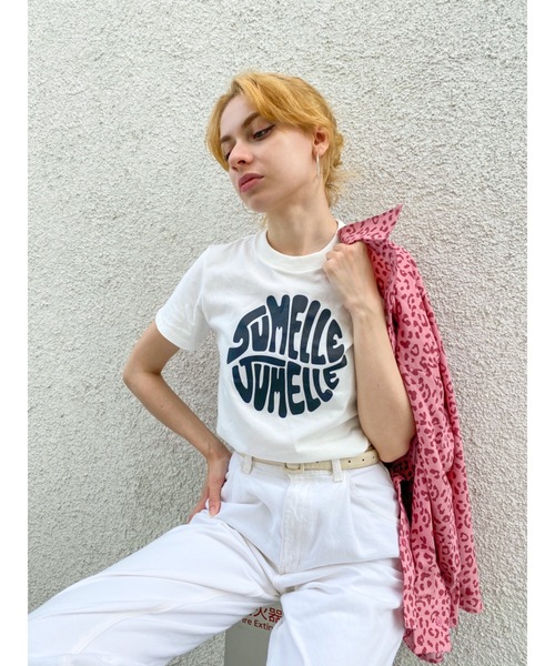 JUMELLE（ジュメロ）の「タイポグラフィーTシャツ（Tシャツ/カットソー・レディース・ブラック/レッド・FREE）」の9枚目の写真