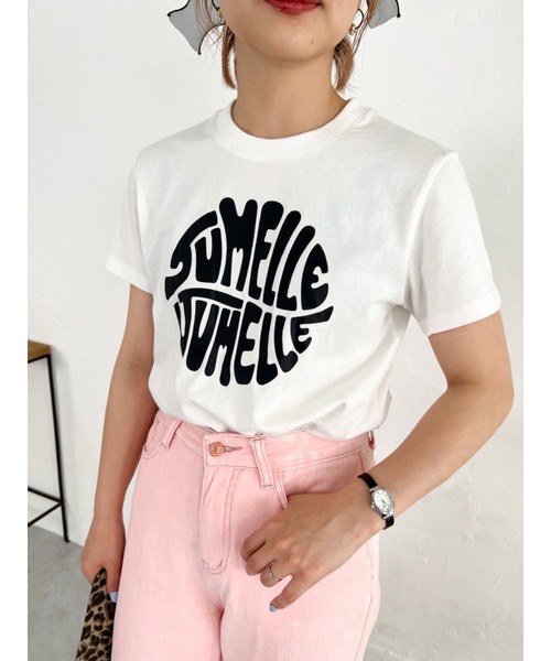JUMELLE（ジュメロ）の「タイポグラフィーTシャツ（Tシャツ/カットソー・レディース・ブラック/レッド・FREE）」の19枚目の写真