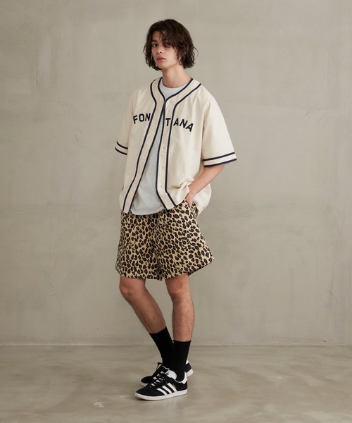 Revo.（レボ）の「Revo. ライトフランネル ワッペンロゴ刺繍 ベースボールシャツ/半袖シャツ（シャツ/ブラウス・メンズ・ブラック/グレー/ナチュラル・2/1）」の21枚目の写真