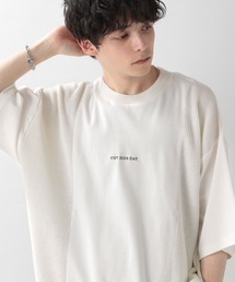 RAGEBLUE | ニットコンビネーション/プチ刺繍Tシャツ(Tシャツ/カットソー)