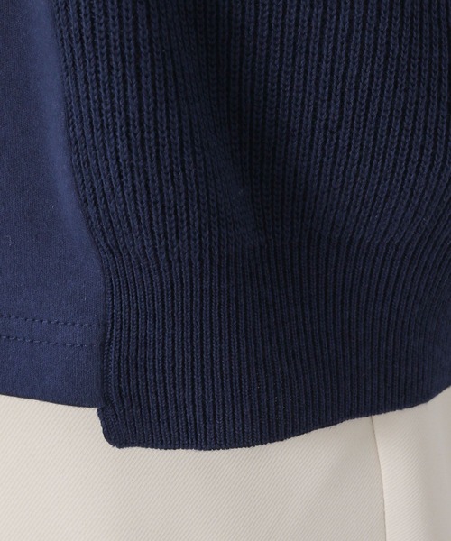 RAGEBLUE（レイジブルー）の「ニットコンビネーション/プチ刺繍Tシャツ（Tシャツ/カットソー・メンズ・ホワイト/ネイビー・MEDIUM/LARGE）」の13枚目の写真