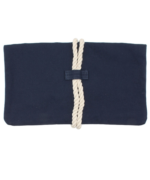 WEGO（ウィゴー）の「WEGO/ロープクラッチバッグ（クラッチバッグ・レディース・ホワイト/ネイビー・FREE）」の4枚目の写真