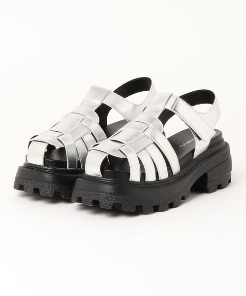 Mafmof（マフモフ）の「Mafmof(マフモフ)タンクソールグルカサンダル（サンダル・レディース・シルバー/ブラック/ダークブラウン・LL/L/M/S）」の3枚目の写真