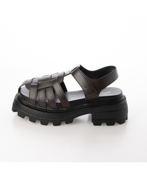 Mafmof（マフモフ）の「Mafmof(マフモフ)タンクソールグルカサンダル（サンダル・レディース・シルバー/ブラック/ダークブラウン・LL/L/M/S）」の10枚目の写真