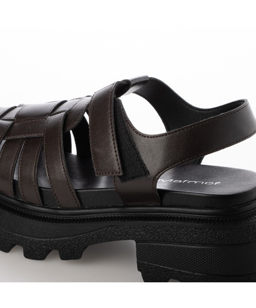 Mafmof（マフモフ）の「Mafmof(マフモフ)タンクソールグルカサンダル（サンダル・レディース・シルバー/ブラック/ダークブラウン・LL/L/M/S）」の13枚目の写真