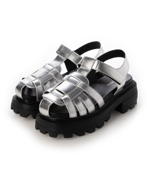 Mafmof（マフモフ）の「Mafmof(マフモフ)タンクソールグルカサンダル（サンダル・レディース・シルバー/ブラック/ダークブラウン・LL/L/M/S）」の8枚目の写真