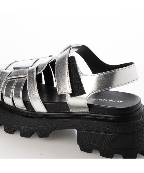 Mafmof（マフモフ）の「Mafmof(マフモフ)タンクソールグルカサンダル（サンダル・レディース・シルバー/ブラック/ダークブラウン・LL/L/M/S）」の14枚目の写真