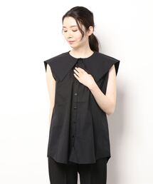 notch. | ブロードセーラーカラーノースリブラウス(シャツ/ブラウス)