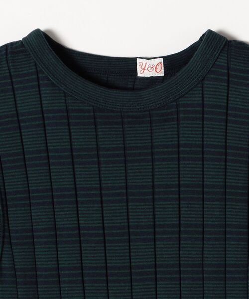 YOUNG&OLSEN The DRYGOODS STORE(ヤングアンドオルセン)の「YOUNG&OLSEN: マルチボーダー リブ タンクトップ(タンクトップ・レディース・ネイビー/ブルー・ONE SIZE)」の4枚目の写真