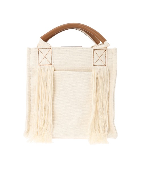 ALEXIA STAM(アリシアスタン)の「Patch Fringe Medium Tote Bag/パッチフリンジミディアムトートバッグ(トートバッグ・レディース・アイボリー・FREE)」の5枚目の写真