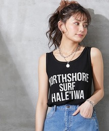 SMILE LAND | 大きいサイズ ロゴプリントタンクトップ(タンクトップ)