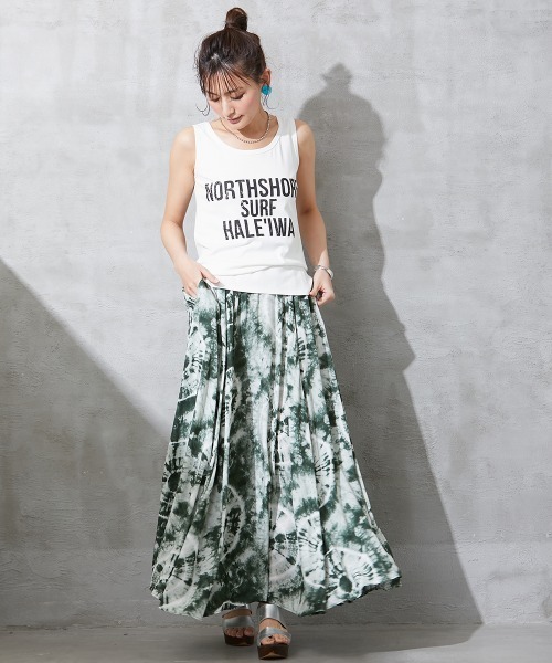 SMILE LAND（スマイルランド）の「大きいサイズ ロゴプリントタンクトップ（タンクトップ・レディース・ブラック/オフホワイト・L/4L/5L/3L/LL）」の7枚目の写真