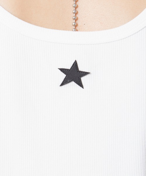 SMILE LAND（スマイルランド）の「大きいサイズ ロゴプリントタンクトップ（タンクトップ・レディース・ブラック/オフホワイト・L/4L/5L/3L/LL）」の16枚目の写真