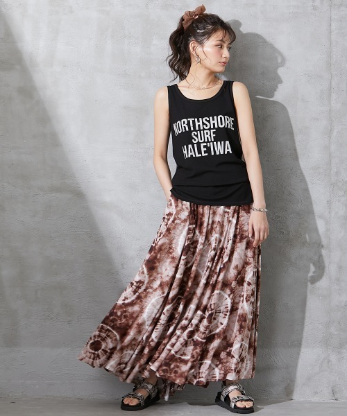 SMILE LAND（スマイルランド）の「大きいサイズ ロゴプリントタンクトップ（タンクトップ・レディース・ブラック/オフホワイト・L/4L/5L/3L/LL）」の8枚目の写真