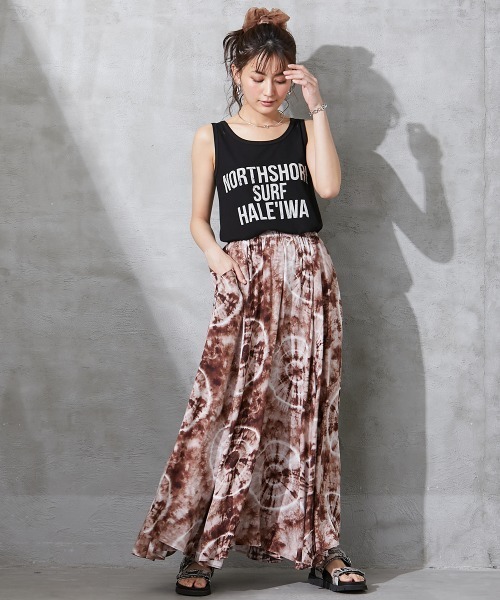 SMILE LAND（スマイルランド）の「大きいサイズ ロゴプリントタンクトップ（タンクトップ・レディース・ブラック/オフホワイト・L/4L/5L/3L/LL）」の13枚目の写真