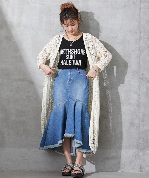 SMILE LAND（スマイルランド）の「大きいサイズ ロゴプリントタンクトップ（タンクトップ・レディース・ブラック/オフホワイト・L/4L/5L/3L/LL）」の10枚目の写真