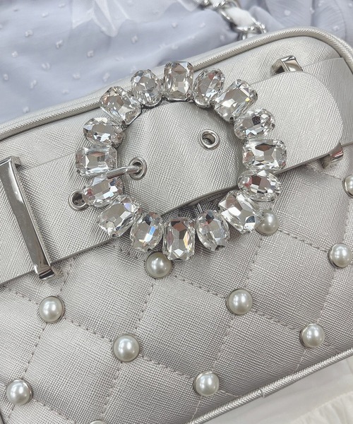 Swankiss（スワンキス）の「UT ribbon mademoi BAG（ショルダーバッグ・レディース・ホワイト/サックスブルー/ブラック/ピンク/ボルドー・FREE）」の6枚目の写真