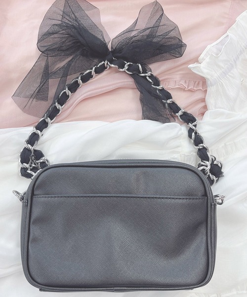 Swankiss ショルダーバック Swankiss スワンキス ビジュー付きショルダーバッグ 量産型