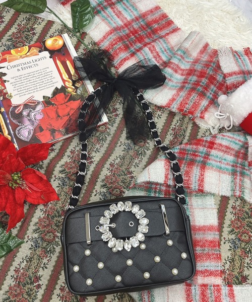 Swankiss（スワンキス）の「UT ribbon mademoi BAG（ショルダーバッグ・レディース・ホワイト/サックスブルー/ブラック/ピンク/ボルドー・FREE）」の14枚目の写真