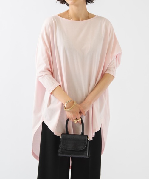 HANNE(アン)の「ドルマンスリーブトップ(Tシャツ/カットソー・レディース・ホワイト/ブラック/ピンク・フリー)」の14枚目の写真