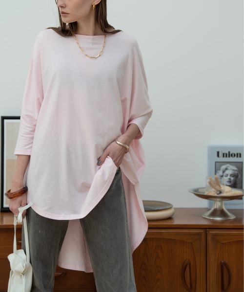 HANNE(アン)の「ドルマンスリーブトップ(Tシャツ/カットソー・レディース・ホワイト/ブラック/ピンク・フリー)」の22枚目の写真