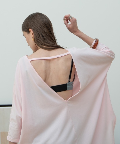 HANNE(アン)の「ドルマンスリーブトップ(Tシャツ/カットソー・レディース・ホワイト/ブラック/ピンク・フリー)」の21枚目の写真