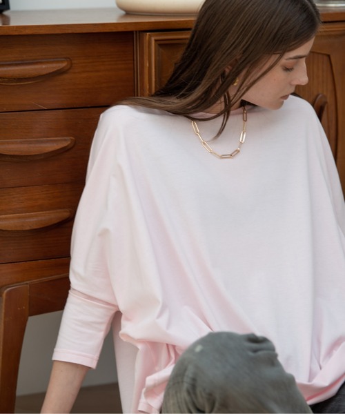 HANNE(アン)の「ドルマンスリーブトップ(Tシャツ/カットソー・レディース・ホワイト/ブラック/ピンク・フリー)」の20枚目の写真