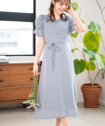 MISCH MASCH（ミッシュマッシュ）の「ドット柄シャーリングワンピ（ワンピース・レディース）」