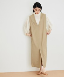 【WEB限定】2WAYジャンパースカートコンビブラウス