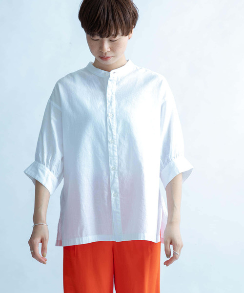 FORK&SPOON(フォークアンドスプーン)の「FORK&SPOON コットンリネンブラウス(シャツ/ブラウス・レディース・ストライプ/チェック/オフホワイト・1)」の10枚目の写真