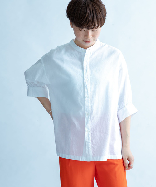 FORK&SPOON(フォークアンドスプーン)の「FORK&SPOON コットンリネンブラウス(シャツ/ブラウス・レディース・ストライプ/チェック/オフホワイト・1)」の14枚目の写真