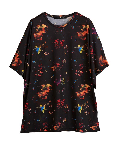 NO ID.（ノーアイディ）の「シャドウフラワードルマンスリーブT（Tシャツ/カットソー・メンズ・ブラック/レッド/ブルー・ONE SIZE）」の7枚目の写真