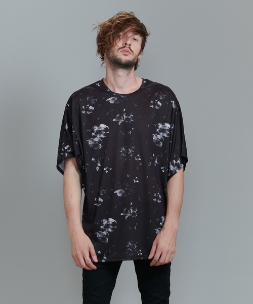 NO ID.（ノーアイディ）の「シャドウフラワードルマンスリーブT（Tシャツ/カットソー・メンズ・ブラック/レッド/ブルー・ONE SIZE）」の14枚目の写真