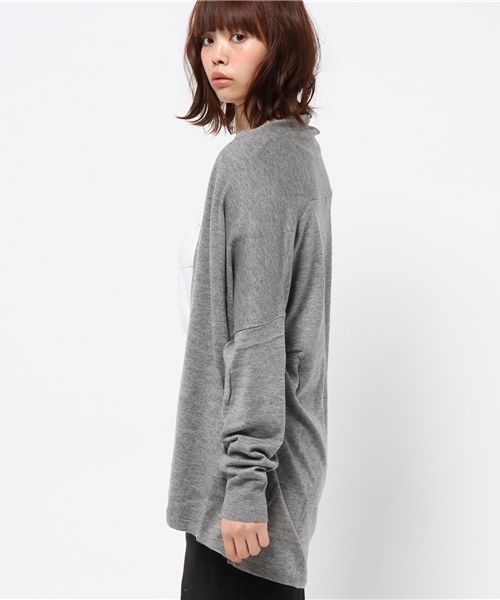 OUTLET（アウトレット）の「【DouDou】着流シカーディガン（カーディガン/ボレロ・レディース・ベージュ/チャコールグレー/グレー・FREE）」の5枚目の写真