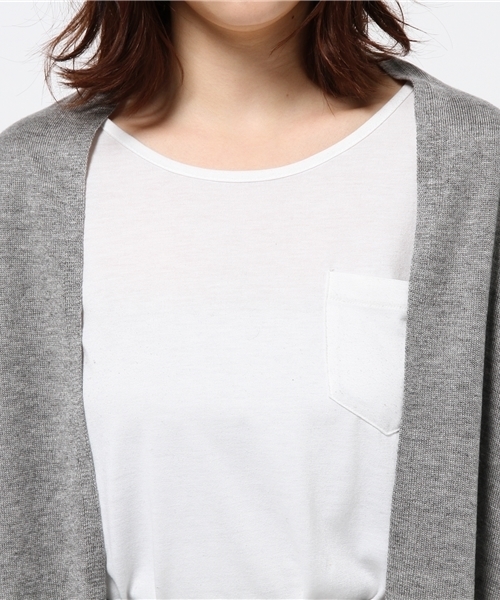 OUTLET（アウトレット）の「【DouDou】着流シカーディガン（カーディガン/ボレロ・レディース・ベージュ/チャコールグレー/グレー・FREE）」の7枚目の写真