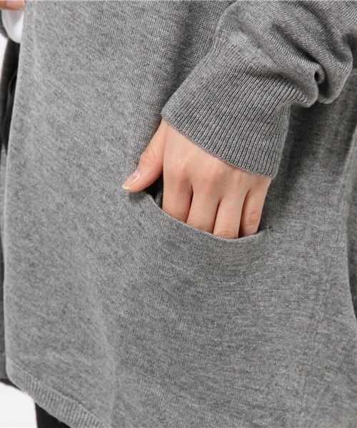OUTLET（アウトレット）の「【DouDou】着流シカーディガン（カーディガン/ボレロ・レディース・ベージュ/チャコールグレー/グレー・FREE）」の9枚目の写真